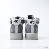 Reigning Champ X Nike Air Force 1 Mid Grey Black (Premium Plus Batch) - Photo 8