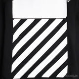 OFF-WHITE Printed Logo Cotton Hoodie Black - Photo 3