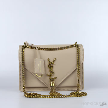 YSL Beige Uptown Chair Wallet [Economy Batch]