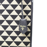 Prada Large Prada Symbole Embroidered Fabric Handbag (Dot Perfect) - Photo 4