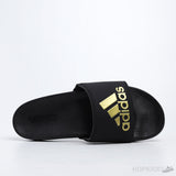 Adilette Gold Metallic Core Black Slides - Photo 5
