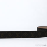 LV Silver Buckle Brown Pattern Belt - Photo 3