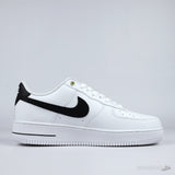 Nike Air Force 1 Low '07 White Black Pebbled Leather - Photo 3