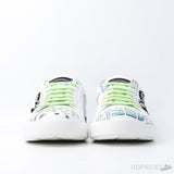 D&GG Graffiti-Printed Lace-Up Sneakers (Dot Perfect) - Photo 6