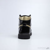 Air Jordan 1 High Patent Black Metallic Gold (Dot Perfect) - Photo 5