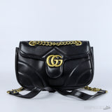 Gucci Black Leather Small Shoulder Bag - Photo 1