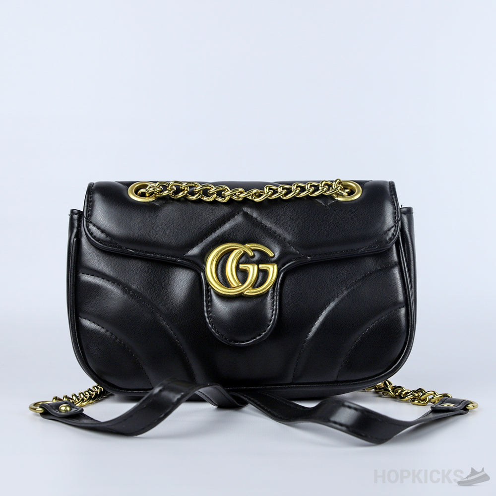 Gucci Black Leather Small Shoulder Bag