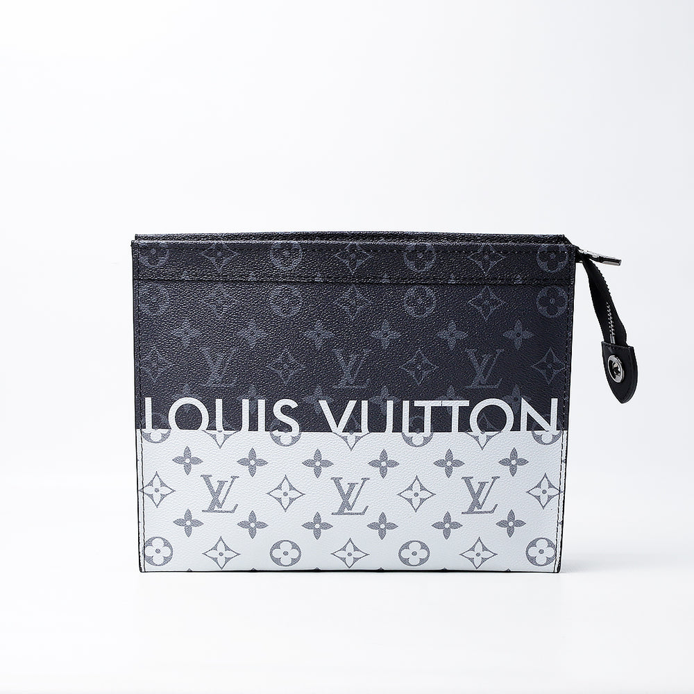 Louis Vuitton Pochette Voyage Monogram Eclipse Split Outdoor MM Black/White (Dot Perfect)