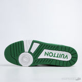 LV Trainer Green Monogram Denim White - Photo 5