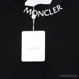 Moncler Collar Logo Black T-Shirt - Photo 3