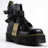 Dr. Martens 1460 Smooth Leather Buckle Boots (Dot Perfect) - Photo 2