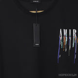 Am*ri Paint Drip Black T-Shirt - Photo 3