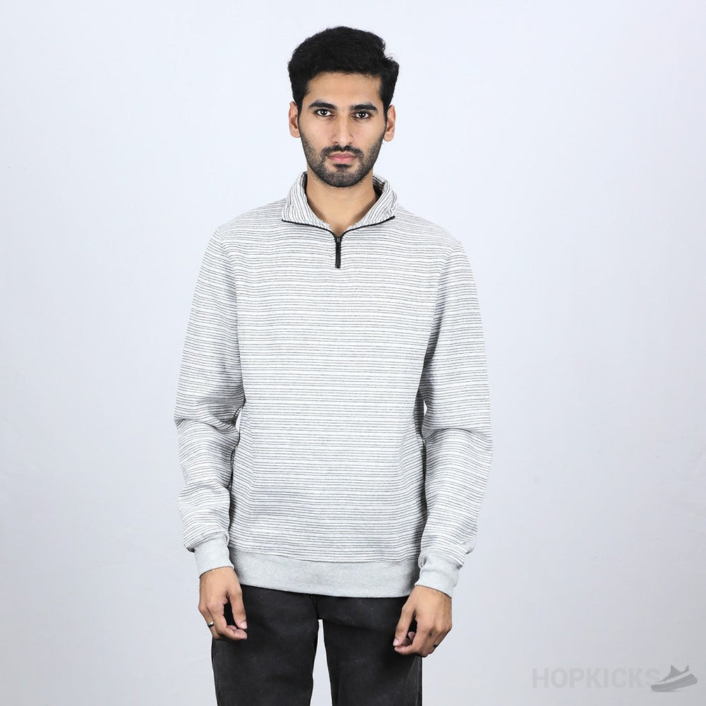 Boss Grey Quarter Zipper With Black Lines (Economy Batch)