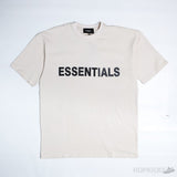 Essential Front Logo Beige T-Shirt - Photo 1