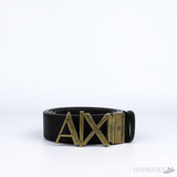 ALX Golden Buckle Black Belt - Photo 1