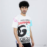 D&GG Spray-Paint Graffiti Print T-Shirt - Photo 4
