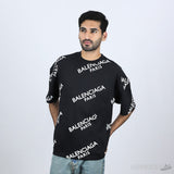 Balenciaga Paris Oversized Black T-Shirt (Economy Batch) - Photo 6
