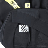 OFF-WHITE Fire Tape Hoodie Black - Photo 4