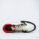 Travis Scott X Air Jordan 1 Low OG University Red Black White [Without box] - Photo 4