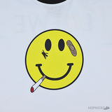 Loewe Smiley Printed White T-Shirt (Imported Premium Finish) - Photo 3