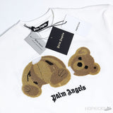 PALM ANGELS Broken Bear White T-Shirt - Photo 8