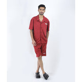 Off-White Maroon Shirt and Shorts (Economy Batch) - Photo 2
