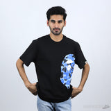 Bape Blue Camo Print Black T-Shirt (Economy Batch) - Photo 7