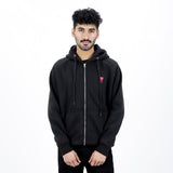 AMI Paris Chest Embroidered-Logo Hoodie - Photo 5