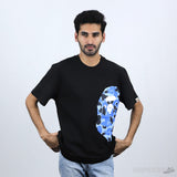 Bape Blue Camo Print Black T-Shirt (Economy Batch) - Photo 4