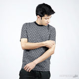 Balmain Monogram Pattern T-Shirt - Photo 3