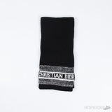Dior Stripe Hat, Scarf Set Black and Grey - Photo 6
