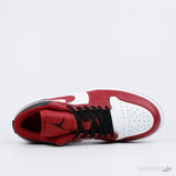 Air Jordan 1 Low 'Bulls' Gym Red White Black - Photo 4
