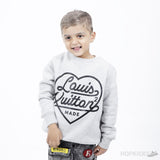 Louis Vuitton x Nigo Printed Heart Sweatshirt Light Grey - Photo 3