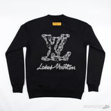 LV Front And Back Embroided SweatShirt - Photo 1