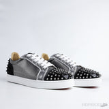 CL Lou Spikes Low Sneakers White Black - Photo 9