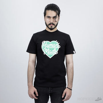 Human Made Heart T-Shirt Black Logo