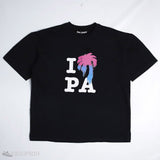 PALM ANGELS I Love PA Black T-Shirt - Photo 1