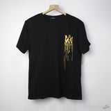 Am*ri Golden Logo Black T-Shirt - Photo 1