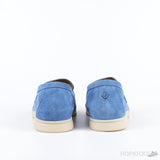 Loro Piana Blue 10mm Suede Loafers With Charms (Premium Batch) - Photo 7