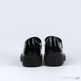 Prada Chocolate Brushed Leather Loafers Glossy (Premium Plus Batch) - Photo 8