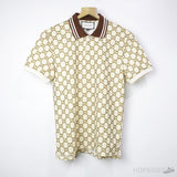 GG Stretch Cotton Polo Shirt Beige - Photo 1
