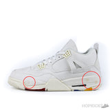 Levi's x Air Jordan 4 Retro 'White Denim' (Premium Plus Batch) (Yellow Spots) - Photo 1