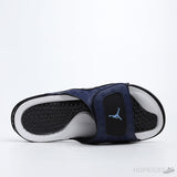 Air Jordan Hydro 13 Retro Midnight Navy Blue Black Slides - Photo 4