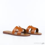 Hermes Pink Ostrich Leather Oran Sandals (Premium Batch) - Photo 7