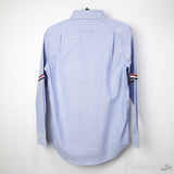 Thom Browne Grosgrain Arm Band Solid Poplin Dress Shirt - Photo 2