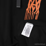 AMIRI Red Printed Black T-Shirt - Photo 4
