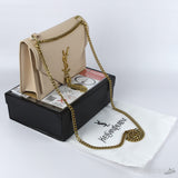 YSL Beige Uptown Chair Wallet [Economy Batch] - Photo 4