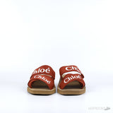 Chloe Chunky Heel Brown Strip (Premium Batch) (Slightly Miss Printed) - Photo 4