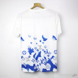 L*V White T-Shirt Blue Monogram (K1-B) - Photo 2