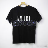 Am*ri Painter Logo Print Cotton Black T-Shirt - Photo 1